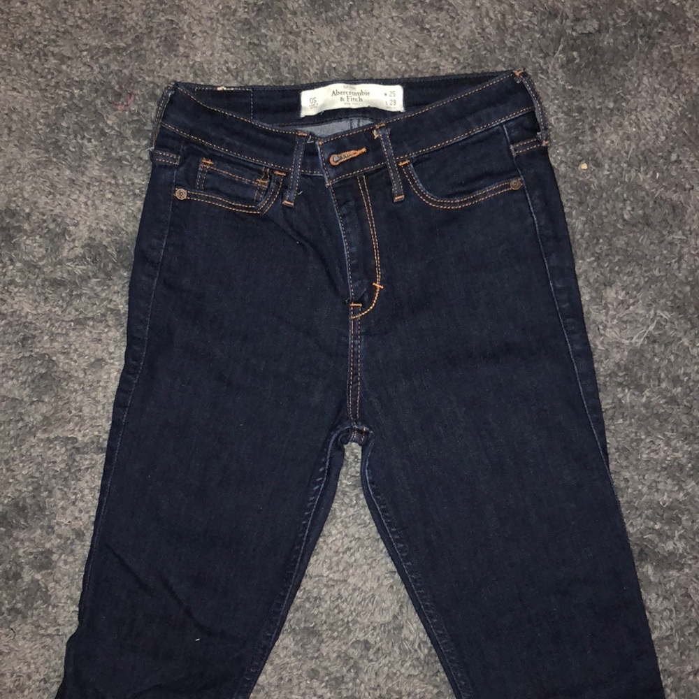 Women’s super high rise dark wash jeans
